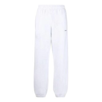 Pantaloni sport/pantaloni/joggers Off-White pentru bărbați SS22, culoare solidă, cu imprimeu logo și dungi, versiune albă Pantaloni sport/pantaloni/joggers Off-White pentru bărbați SS22, culoare solidă, cu imprimeu logo și dungi, versiune albă