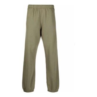 Pantaloni sport/pantaloni/joggers pentru bărbați Off-White FW21, cu talie elastică, culoare solidă, croială largă, verde Pantaloni sport/pantaloni/joggers pentru bărbați Off-White FW21, cu talie elastică, culoare solidă, croială largă, verde