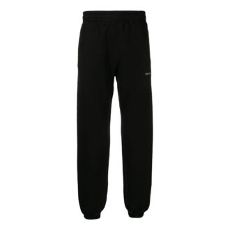 Pantaloni sport/pantaloni/pantaloni de jogging Off-White pentru bărbați, colecția SS22, culoare solidă, cu imprimeu cu logo alfabet, versiune neagră