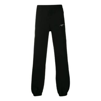 Pantaloni sport/pantaloni/pantaloni de jogging Off-White pentru bărbați, cu logo mic, negri