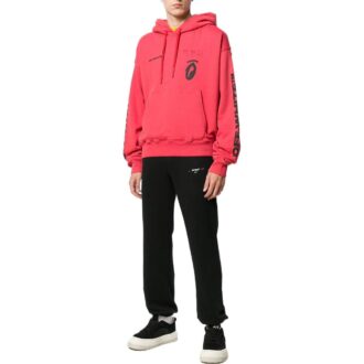 Pantaloni sport/pantaloni/pantaloni de jogging Off-White pentru bărbați, cu logo mic, negri