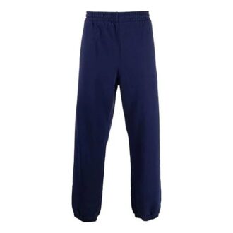 Pantaloni sport/pantaloni/pantaloni de jogging Off-White pentru bărbați, cu model de Arrows, culoare solidă, croială largă, albastru marin