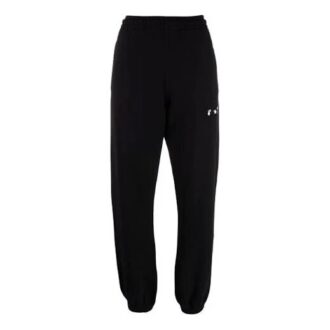 Pantaloni sport/pantaloni/pantaloni de jogging Off-White pentru bărbați SS21 cu logo, negri Pantaloni sport/pantaloni/pantaloni de jogging Off-White pentru bărbați SS21 cu logo, negri