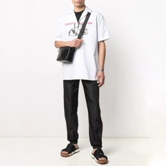 Pantaloni sport/pantaloni/pantaloni de jogging Off-White pentru bărbați SS21 cu logo, negri Pantaloni sport/pantaloni/pantaloni de jogging Off-White pentru bărbați SS21 cu logo, negri