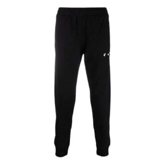 Pantaloni sport/pantaloni/pantaloni de jogging Off-White pentru bărbați SS21, culoare solidă, cu logo, negru