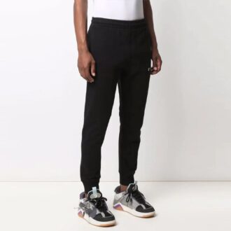 Pantaloni sport/pantaloni/pantaloni de jogging Off-White pentru bărbați SS21, culoare solidă, cu logo, negru