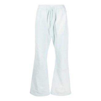 Pantaloni sport/pantaloni/pantaloni de jogging Off-White pentru bărbați SS22, culoare solidă, cu șnur, albastru deschis