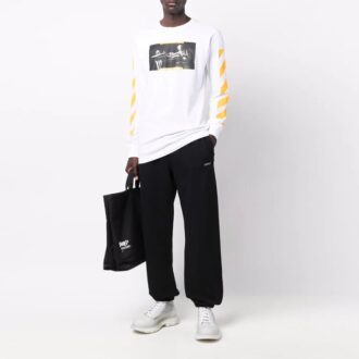 Pantaloni sport/pantaloni/pantaloni de jogging pentru bărbați Off-White FW21 cu logo, negri