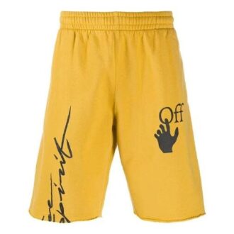 Pantaloni sport pentru bărbați cu imprimeu Arrows FW20, galben