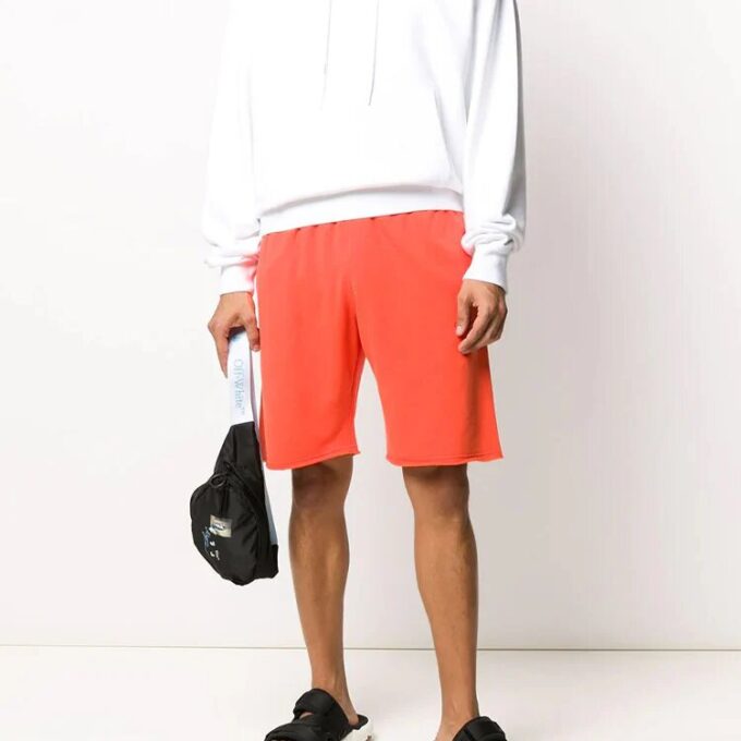 Pantaloni sport pentru bărbați FW20 cu săgeți spray portocalii