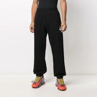 Pantaloni sport pentru bărbați SS21 cu logo, negri