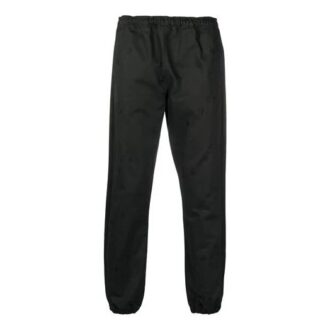 Pantaloni sport SS21 cu logo mare, negri