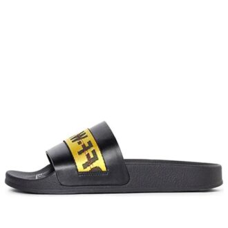 Papuci „Black Yellow”