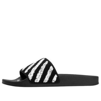 Papuci de casă Negru/Alb