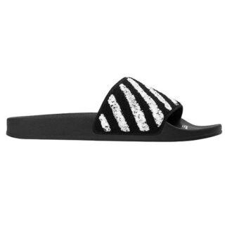 Papuci de casă Negru/Alb