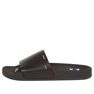Papuci din cauciuc 1001 negru alb negru