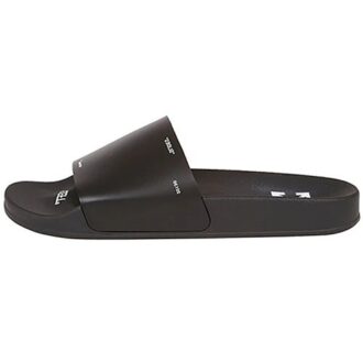 Papuci din cauciuc 1001 negru alb negru