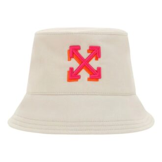 Pălărie de pescuit Off-White Arrow „Beige Fuchsia”