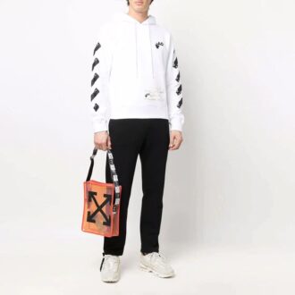 Pulover alb Off-White Men’s x Teenage Engineering Crossover