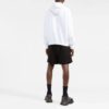 Pulover alb pentru bărbați Off-White cu litere pe piept, versiune obișnuită