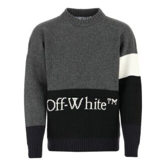 Pulover bărbați FW20 cu imprimeu logo, gri