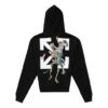 Pulover bărbătesc Off-White din bumbac cu imprimeu săgeți, negru
