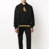 Pulover bărbătesc Off-White din bumbac cu imprimeu săgeți, negru
