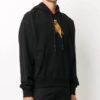 Pulover bărbătesc Off-White din bumbac cu imprimeu săgeți, negru