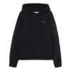 Pulover bărbătesc Off-White SS22 cu logo, croială largă, negru