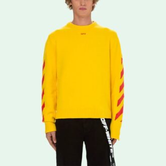 Pulover bărbătesc SS21, croială slim, galben