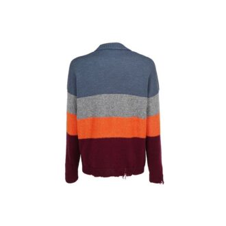 Pulover cu dungi multicolore pentru bărbați, multicolor