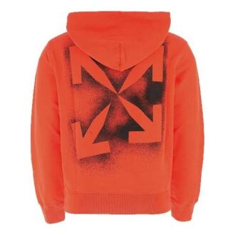 Pulover cu glugă FW20 Stencil pentru bărbați, portocaliu Pulover cu glugă FW20 Stencil pentru bărbați, portocaliu