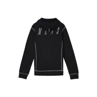 Pulover cu glugă și aplicații OFF Unisex Negru