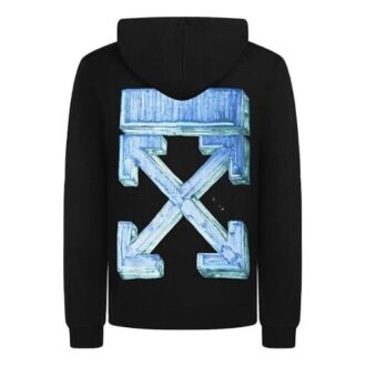 Pulover cu glugă și imprimeu Arrows FW20 pentru bărbați, negru