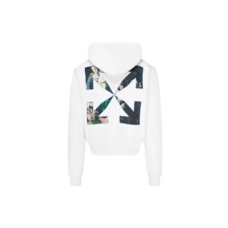 Pulover cu glugă pentru bărbați, alb-negru, cu imprimeu Caravaggio, FW20, cu logo Pulover cu glugă pentru bărbați, alb-negru, cu imprimeu Caravaggio, FW20, cu logo