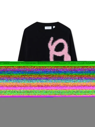 Pulover cu guler rotund din tricot pufos