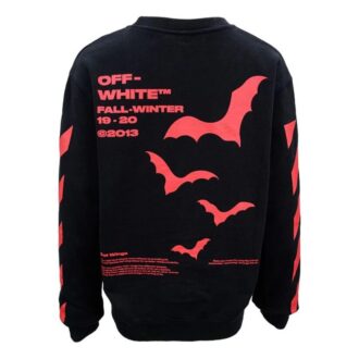 Pulover cu guler rotund și croială slim-fit cu logo Bats