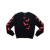 Pulover cu guler rotund și croială slim-fit cu logo Bats