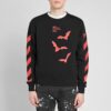 Pulover cu guler rotund și croială slim-fit cu logo Bats