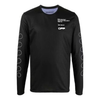 Pulover cu guler rotund, imprimeu, mâneci lungi, croială slim, negru Pulover cu guler rotund, imprimeu, mâneci lungi, croială slim, negru