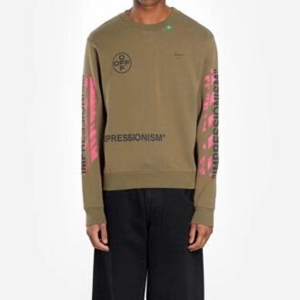 Pulover cu guler rotund pentru bărbați cu logo SS19 și schiță de Arrows
