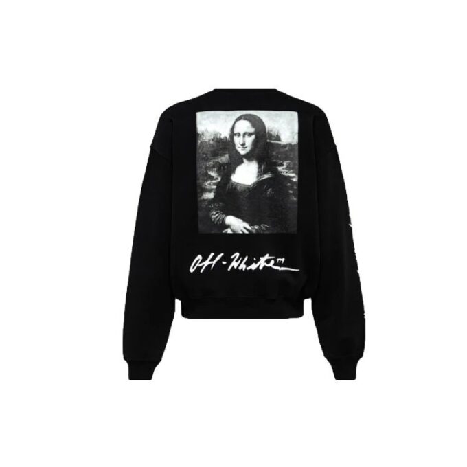 Pulover cu guler rotund pentru bărbați SS19 Back cu logo Mona Lisa