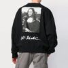 Pulover cu guler rotund pentru bărbați SS19 Back cu logo Mona Lisa