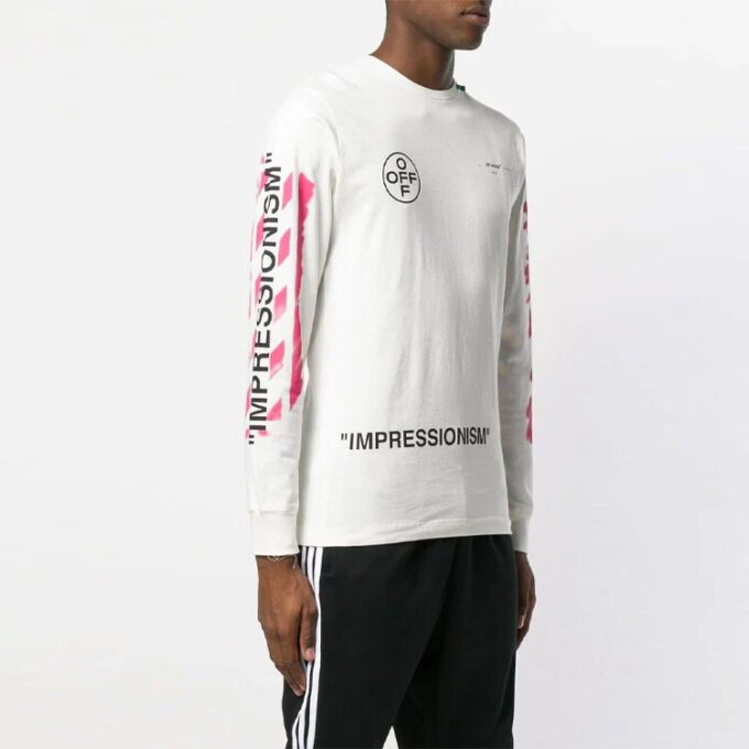 Pulover cu guler rotund pentru bărbați SS19 Impressionism Arrows Sketch