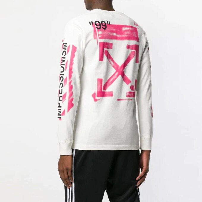 Pulover cu guler rotund pentru bărbați SS19 Impressionism Arrows Sketch