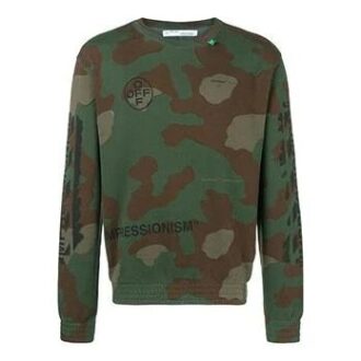 Pulover cu guler rotund SS19 Camouflage Diag Stencil Pulover cu guler rotund SS19 Camouflage Diag Stencil
