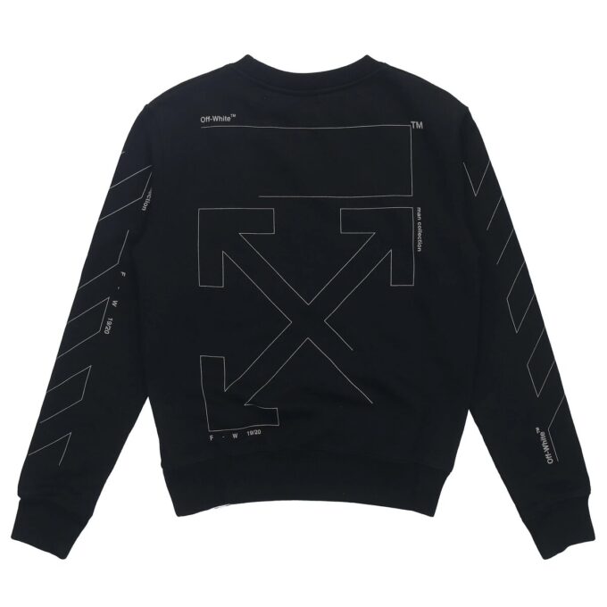 Pulover cu guler rotund Unfinished 3M Arrow