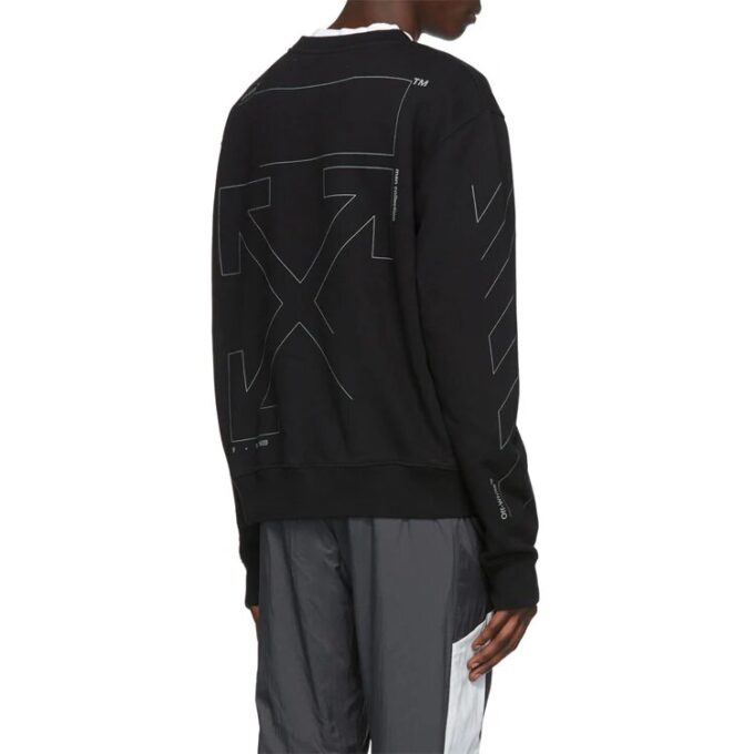 Pulover cu guler rotund Unfinished 3M Arrow