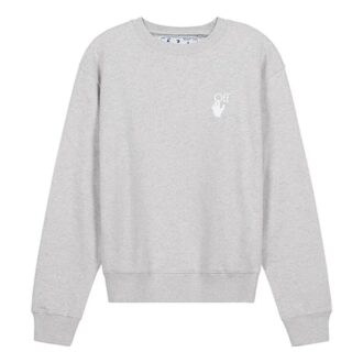Pulover cu imprimeu logo „Cut Here”, gri deschis