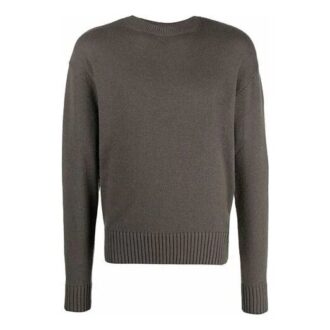 Pulover de bază din lână pentru bărbați Off-White, croială largă, maro